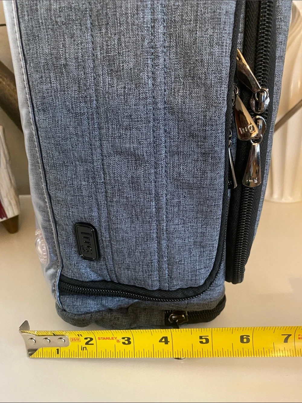 BNWNT Lug Trolley Gray Quilted Organizer